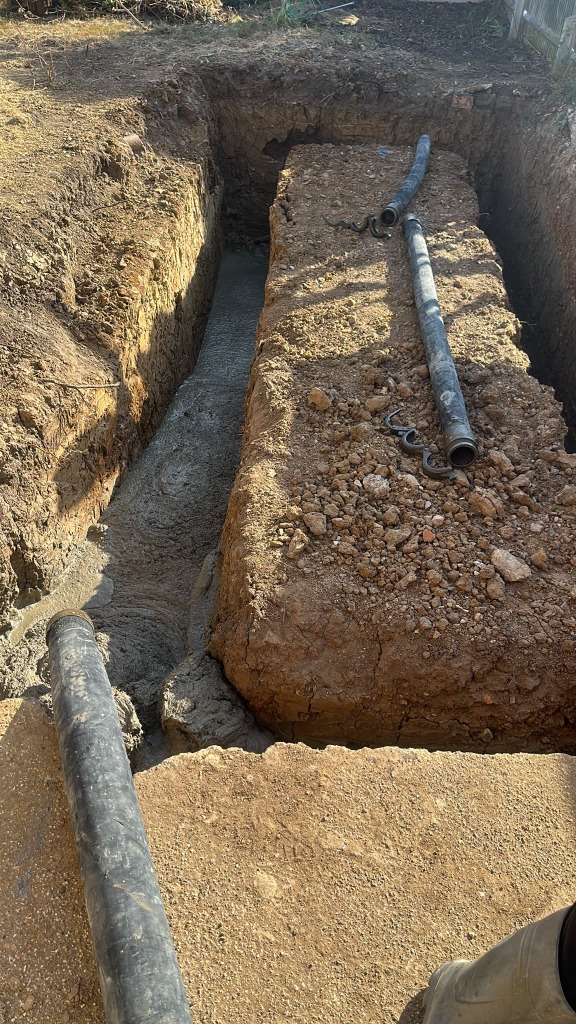 On-Site Concrete Pumping Into Trench Foundations Edgware