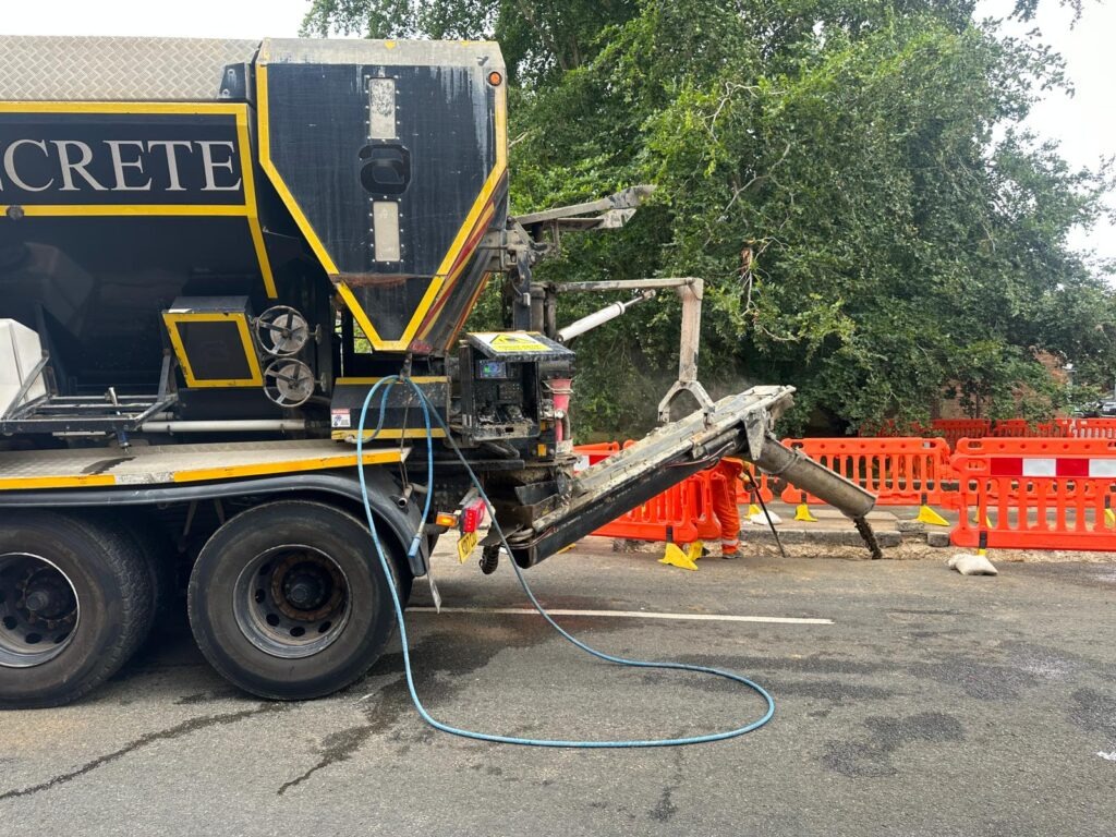 Volumetric Concrete On-Site Discharge Delivery Edgware & Hertfordshire